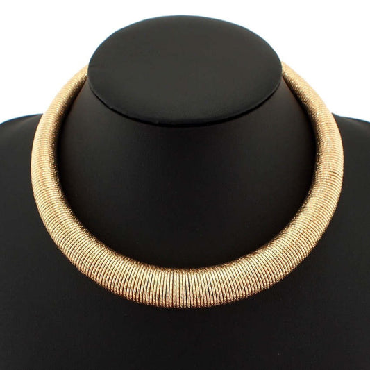 Women Chunky Metal Torques Collar Chokers Necklaces