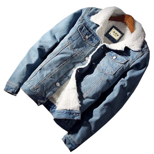 Jacket and Coat Warm Denim Jacket