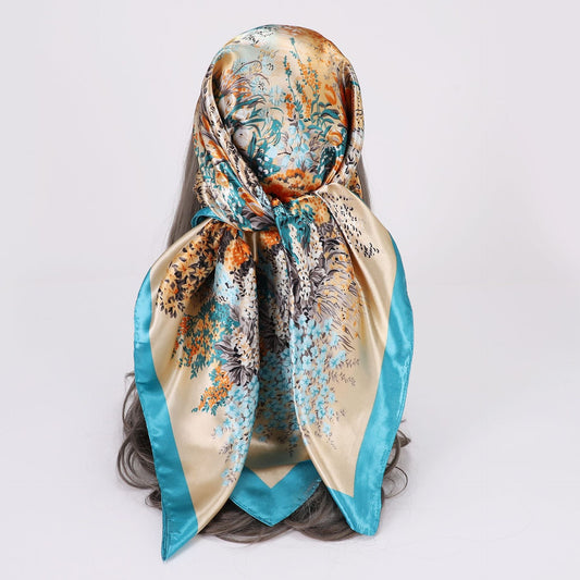 True scarves  women's square scarves  headscarves  shawls