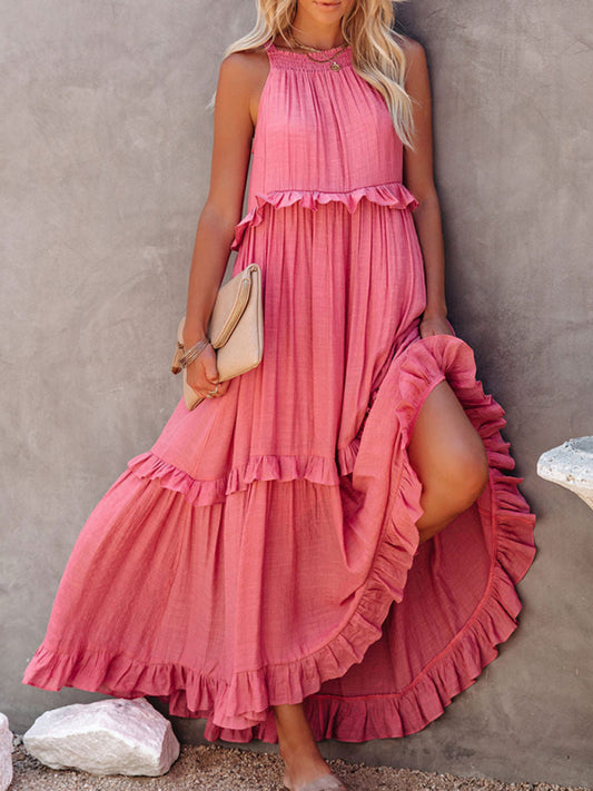 A-Line Sleeveless Long Dress